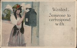 Wanted - Someone to Correspond With Me Postcard