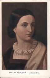 Portrait of Božena Němcová, Czech Writer Postcard