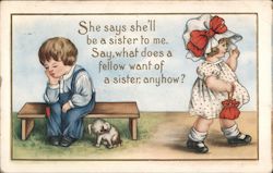 Children - She Says She'll be a Sister to Me Postcard