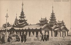 Burmese Pavilion at the British Empire Exhibition Postcard