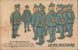 Lavie Militaire - Au Rassemblement Le Caporal Postcard