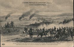 Guerre Franco-Allemande - Combat de Sarrebruck Postcard