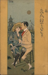 Santoy II Man & Woman Postcard