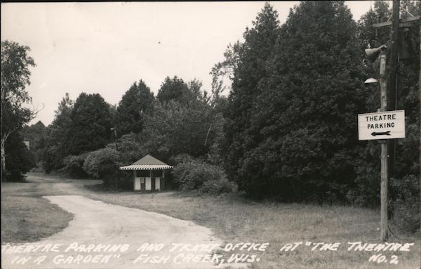 Theatre Parking and Ticket Office at The Theatre in a Garden Fish Creek Wisconsin