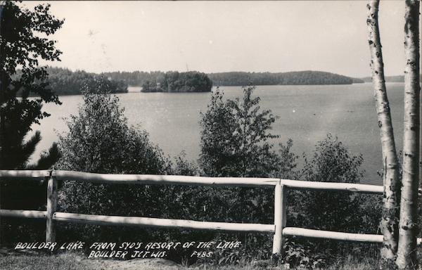 Boulder Lake from Syd's Resort of the Lake Boulder Junction Wisconsin