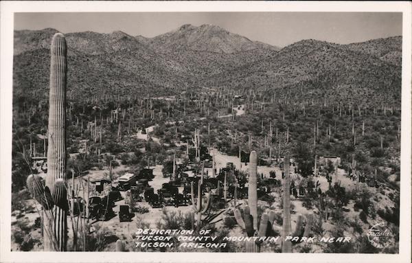 Dedication of Tucson County Mountain Park Arizona