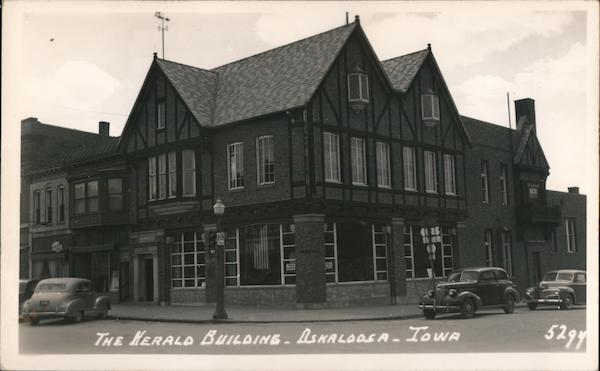 The Herald Building Oskaloosa IA Postcard