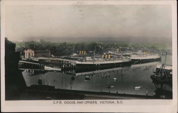 C.P.R Docks and Offices Victoria Canada Misc. Canada