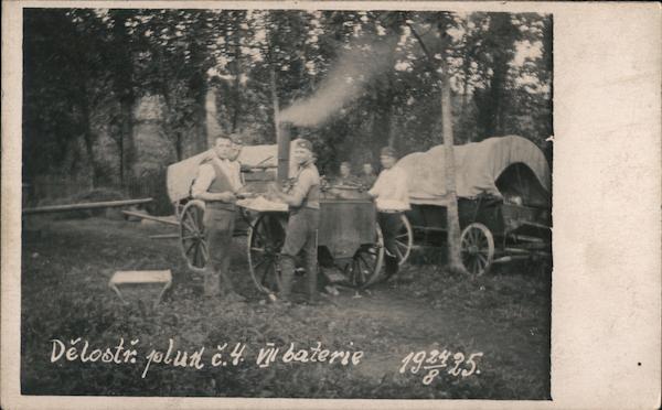 Czech Military Camp, 1924 Delostr. plutl c.4 vu baterie Czechoslovakia