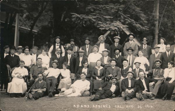 Family Portrait, Adams Springs 1916 California