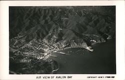 Air View of Avalon Bay Santa Catalina Island, CA Postcard Postcard Postcard