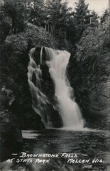 Brownstone Falls at State Park Postcard