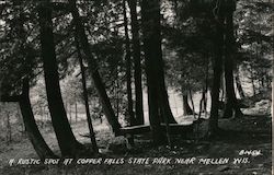 A Rustic Spot At Copper Fall's State Park Mellen, WI Postcard Postcard Postcard