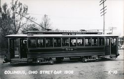 Street Car State & Oak 1906 Columbus, OH Trolleys & Streetcars Postcard Postcard Postcard