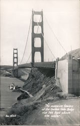 Golden Gate Bridge Towers Postcard