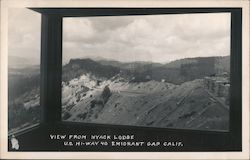 View from Nyack Lodge US Highway 40 Postcard