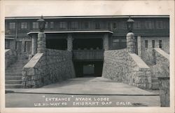 Entrance Nyack Lodge, U.S. Hi=Way 40 Postcard