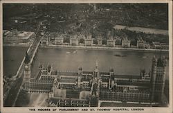 The Houses of Parliament and St. Thomas' Hospital Postcard