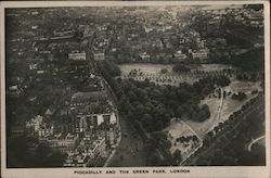 Piccadilly and The Green Park Postcard
