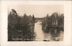 Main Stream Ausable River Grayling, MI Postcard Postcard Postcard