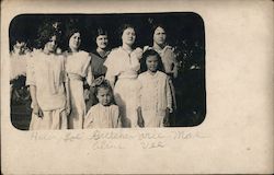 Women and Girls in Front of Trees Havana, KS Children Postcard Postcard Postcard