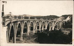 Colorado Street Bridge, aka "Suicide Bridge" Postcard