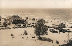 Johnson's Inn at lake Michigan Postcard