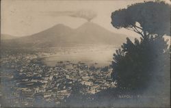Aerial View of Naples Italy Postcard Postcard Postcard