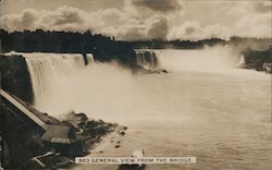 853 General View From The Bridge Niagara Falls, NY Postcard Postcard Postcard