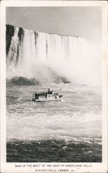 Maid of the Mist at the foot of the Horse Shoe Falls Niagara Falls, Canada Misc. Canada Postcard Postcard Postcard