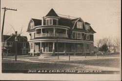 Chaplin House Baldwin, KS Postcard Postcard Postcard