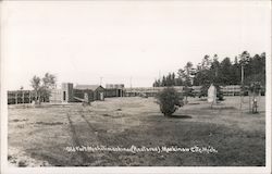 Old Fort Michilimackinac Restored Postcard