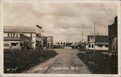 Lake Street Mercer, WI Postcard Postcard Postcard