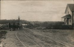 Pa Wincentsen on Load of Lumber Postcard