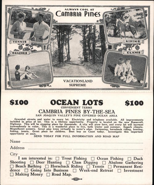 Cambria Pines By-the-Sea Fresno California