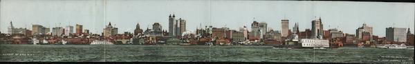 The New York Skyscrapers 4-fold Panorama New York City