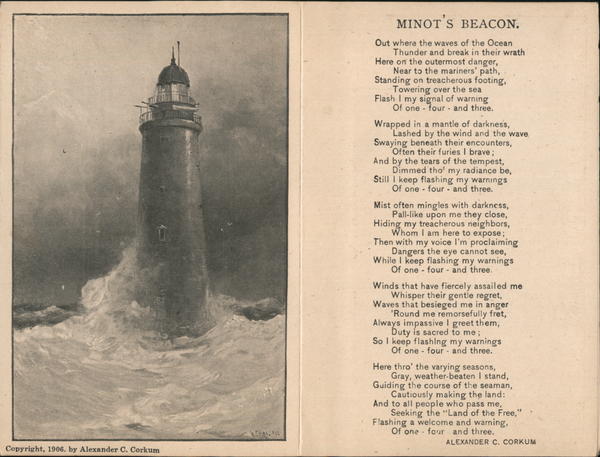 Minot's Beacon, Alexander Corkum Scituate Massachusetts