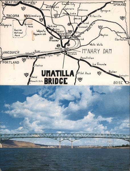 Umatilla Bridge and The Crossroads Oregon