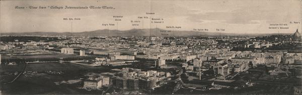 Rome Key landmarks and cityscape Italy