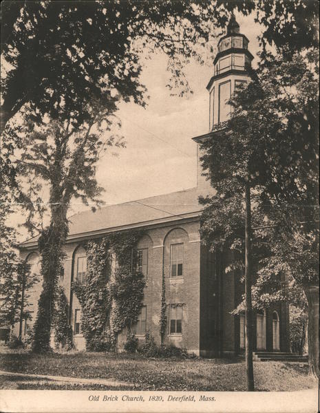 Old Brick Church, 1820 Deerfield Massachusetts