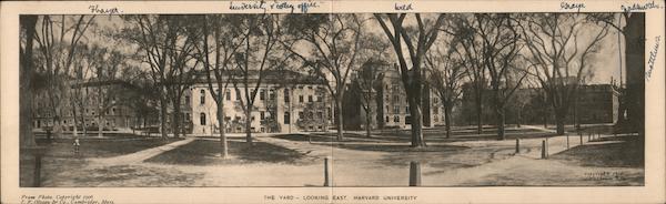 The Yard Looking East, Harvard University Boston Massachusetts