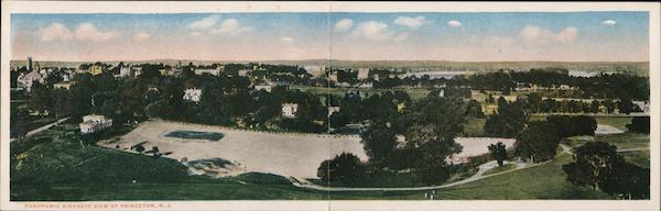 Panoramic Birdseye View Princeton New Jersey