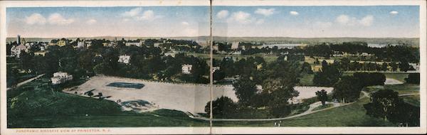 Panoramic Birdseye View Princeton New Jersey