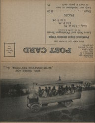 "The Terwilliger Boulevard Route" Sightseeing Trips Large Format Postcard