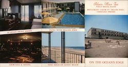 Atlantic Motor Inn Wells Beach, ME Large Format Postcard Large Format Postcard 