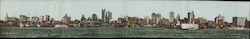 The New York Skyscrapers 4-fold Panorama Large Format Postcard