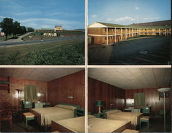 Sunset Hill Motel Large Format Postcard