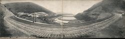 Horseshoe Curve, Pennsylvania Railroad Large Format Postcard