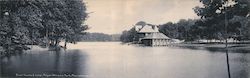 Boat House & Lake, Roger Williams Park Large Format Postcard