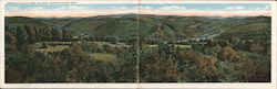 Deerfield Valley from outlook Heights Tourist Shop Large Format Postcard